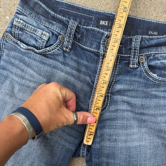 Buckle BKE Alec 27x32 Straight Stretch Blue Jeans ABS5123 - Picture 8 of 9